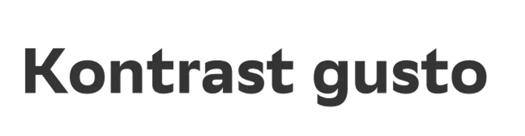 Kontrast gusto